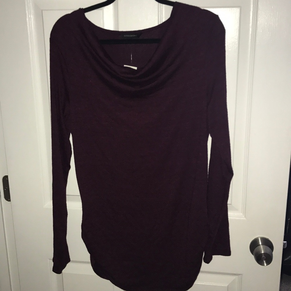 NWT Maroon Banana Republic Cowl Neck Sweater